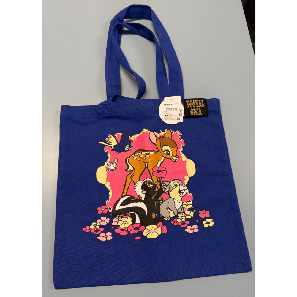 NEW NWT Disney Japan Bambi Thumper Nostalgica Small Planet Tote Bag